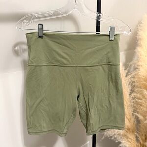Lululemon Align 6” High-Rise Shorts Rosemary Green | Nulu Fabric